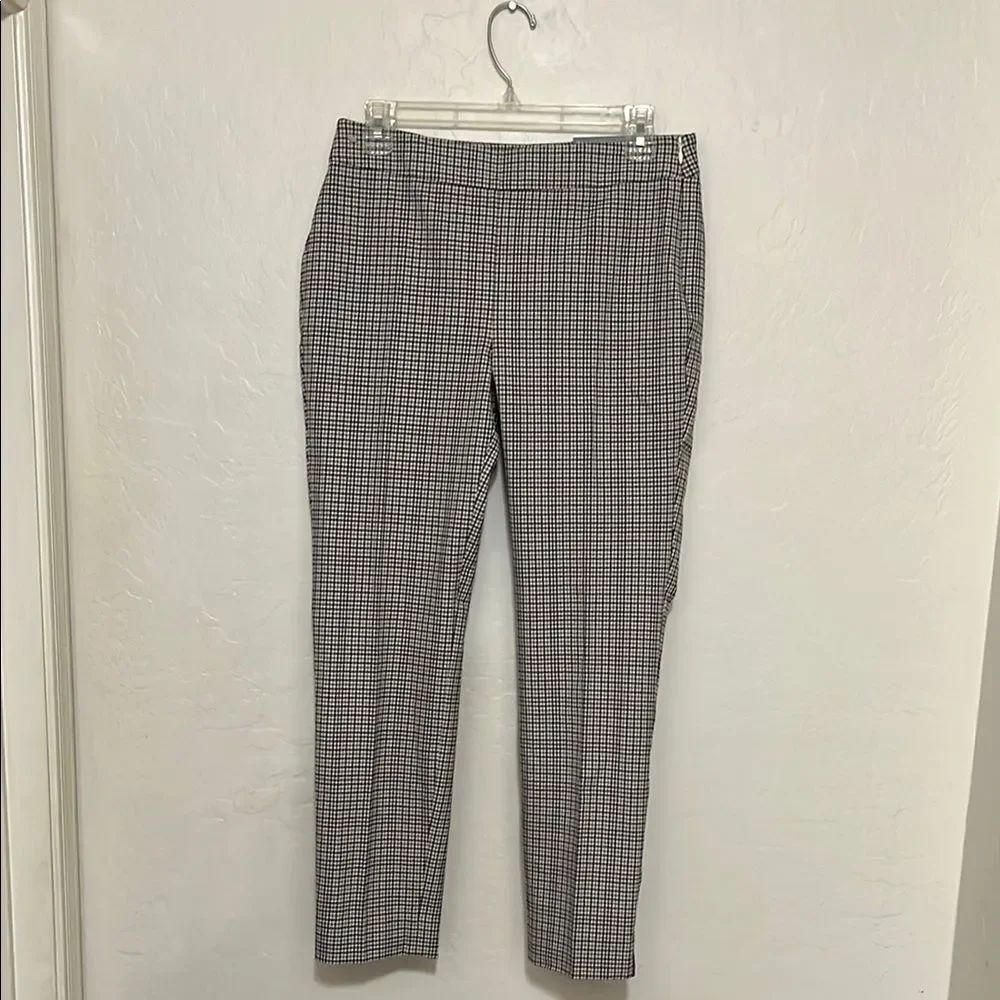 Talbots Chatham Ankle Multicolor Plaid Pants Modern Work Career